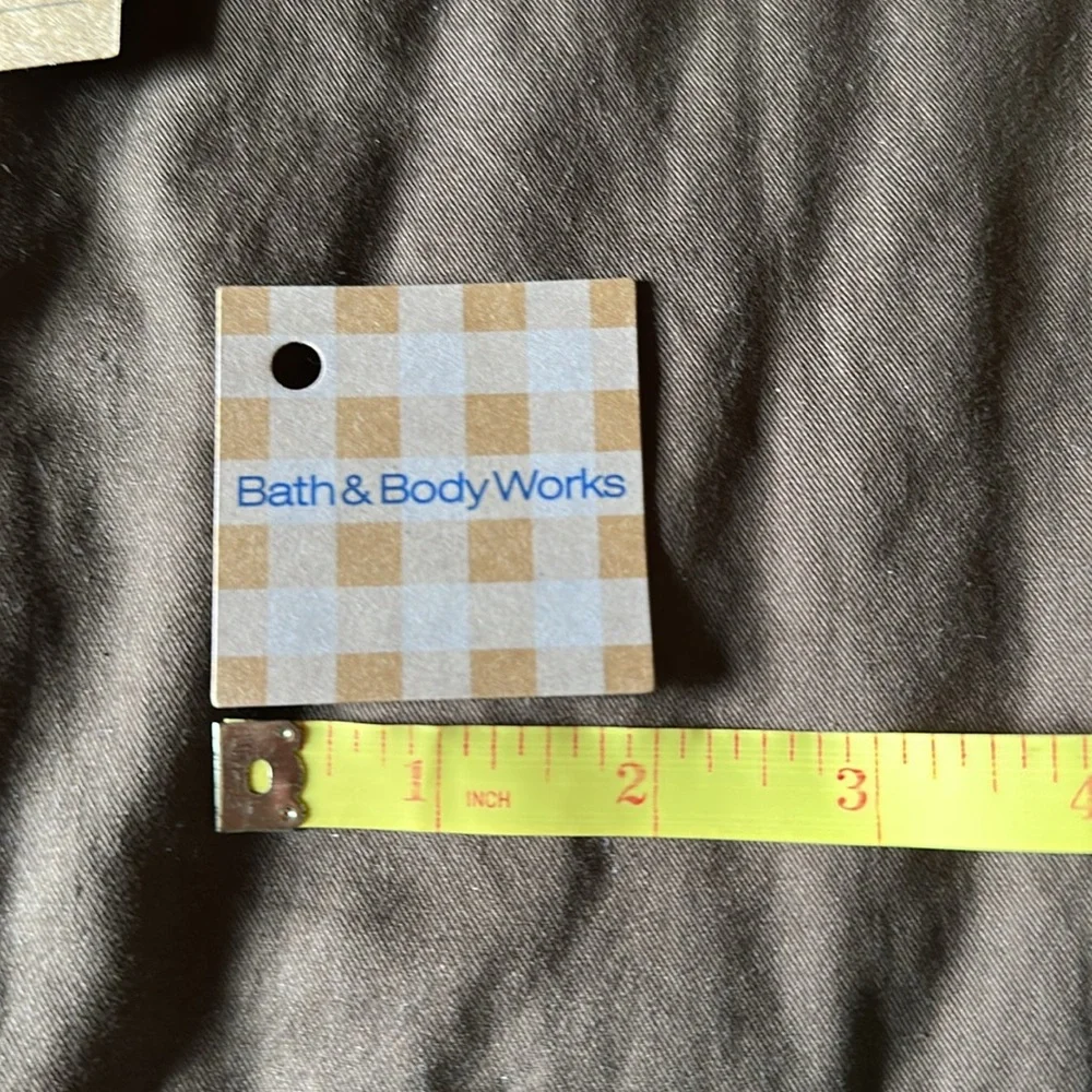 Bath & Body Works Small Cardboard Gingham Gift Tags